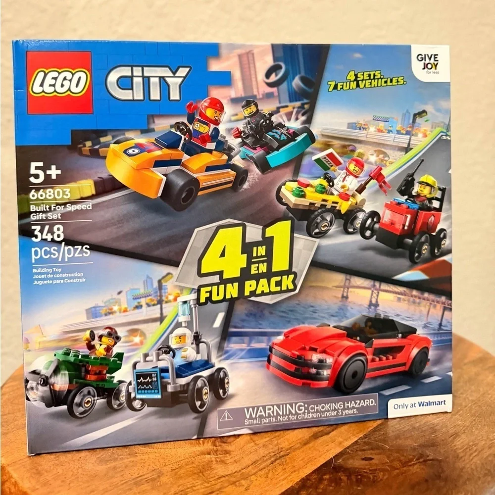 LEGO City Built For Speed Gift Set: Building Toy for Kids, Ages 5+ - 4 Sets in